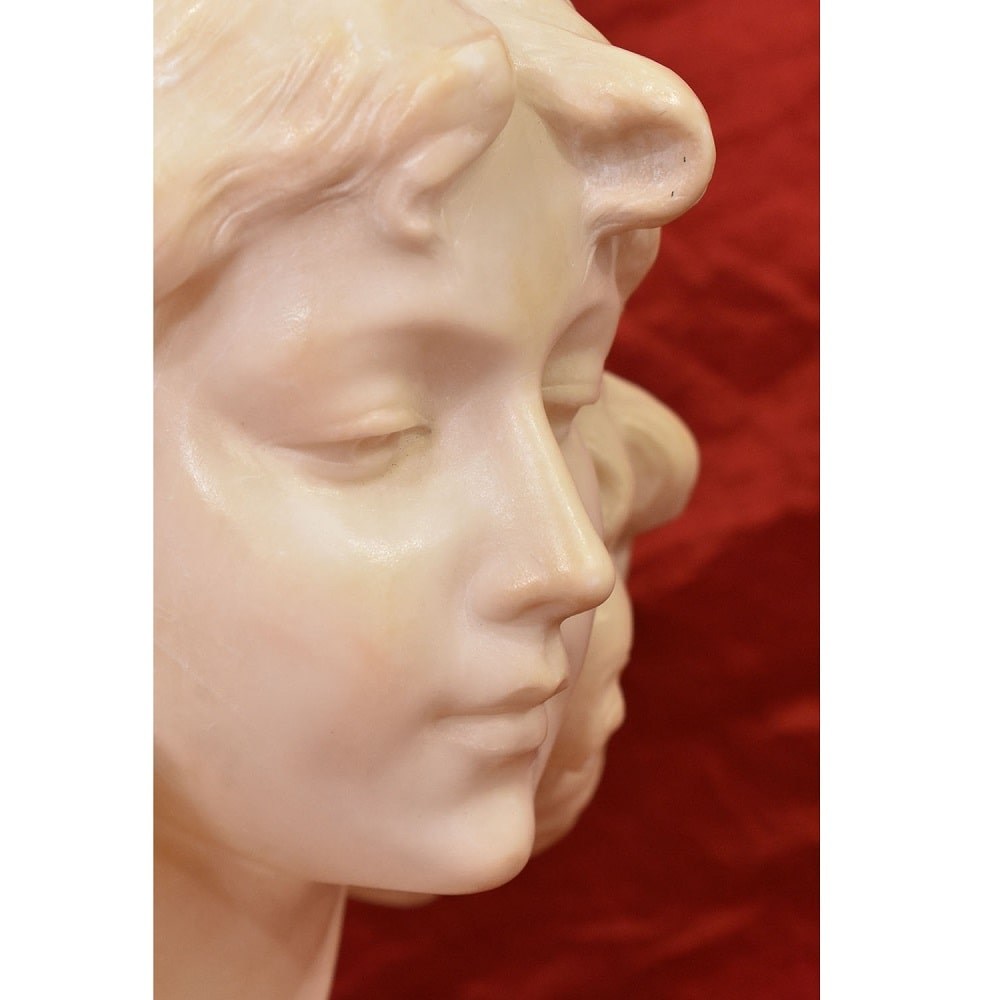 STMA88 1 antique sculpture marble statues bust woman figurines19th.jpg